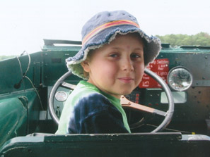 Shaymus at the wheel Shaymus at the wheel